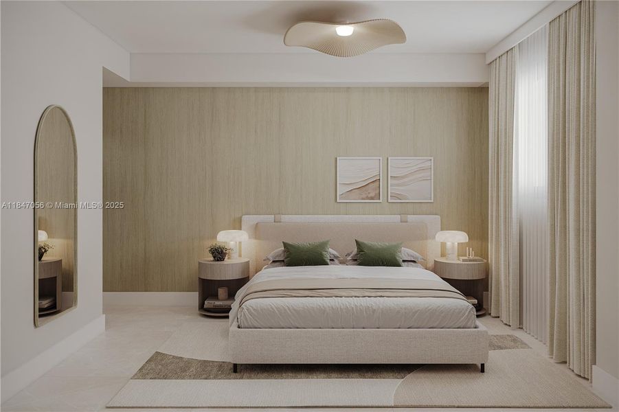 Furnished interior view inside a new home in , Miami (Image 5). Furnished interior view inside a new home in , Miami (Image 5).