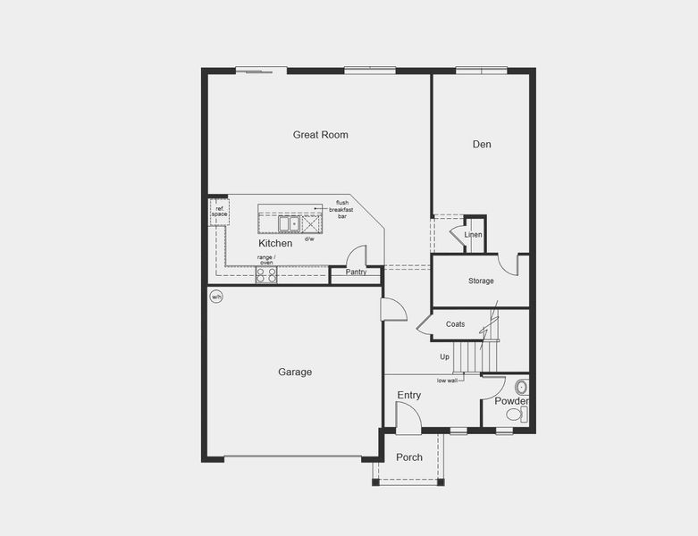 2D floor plan layout for the Plan 2766 by KB Home in Chapel Manor II, Zephyrhills, FL (Image 3). 2D floor plan layout for the Plan 2766 by KB Home in Chapel Manor II, Zephyrhills, FL (Image 3).