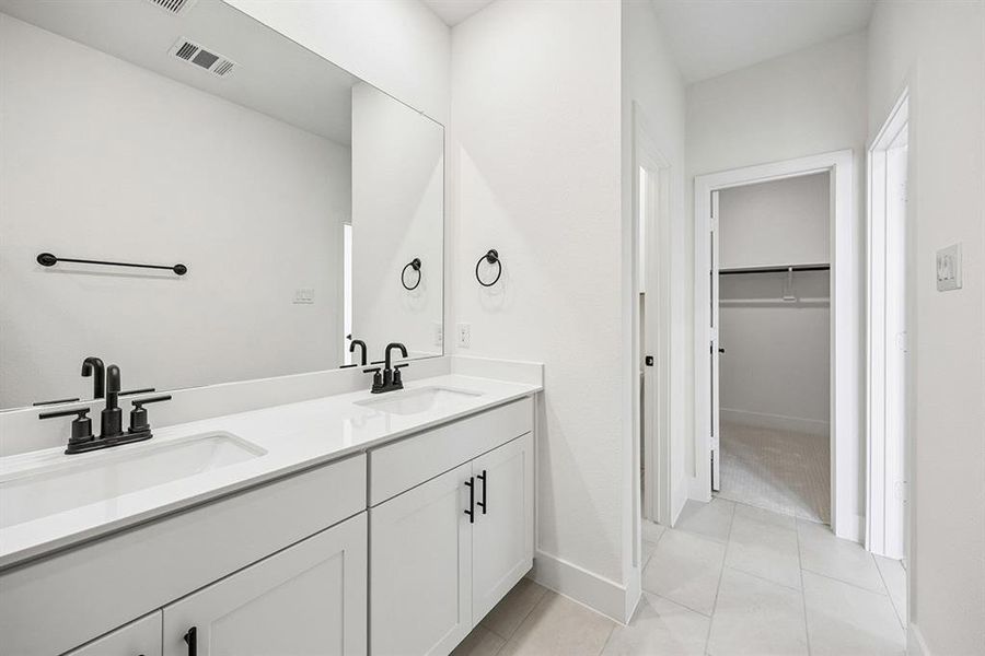 Furnished interior view inside a new home in Fields - East Village, Frisco (Image 11).
