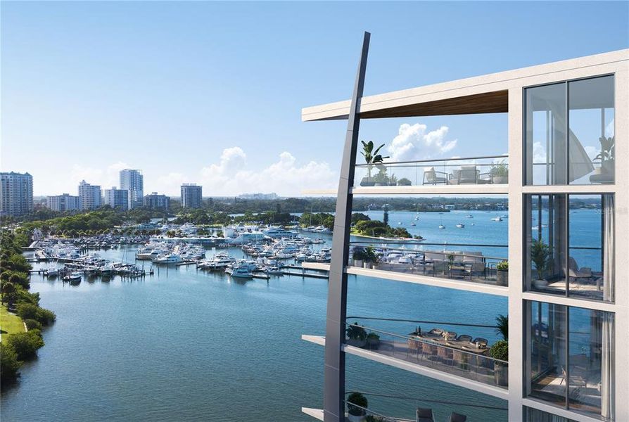 Overlooking Marina Jack & Sarasota Bay