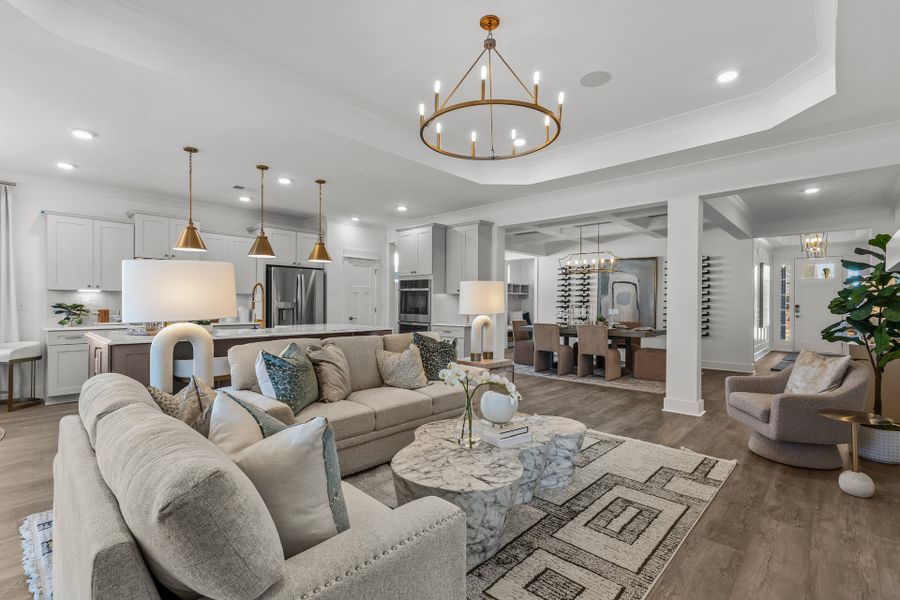 Furnished interior in a model home at Coastal Club of the Carolinas in Calabash (Image 29).