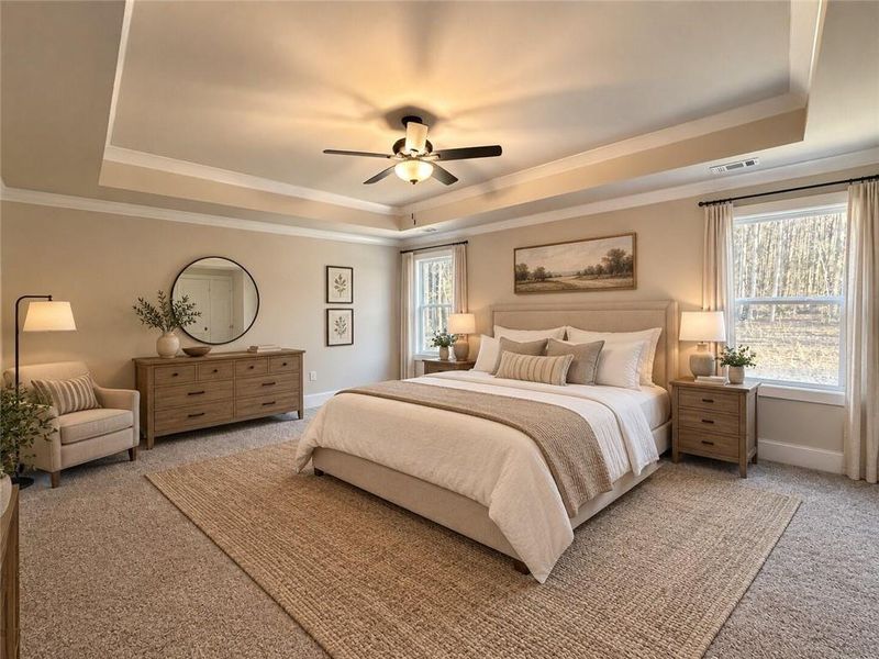 Furnished interior view inside a new home in , Jefferson (Image 8).