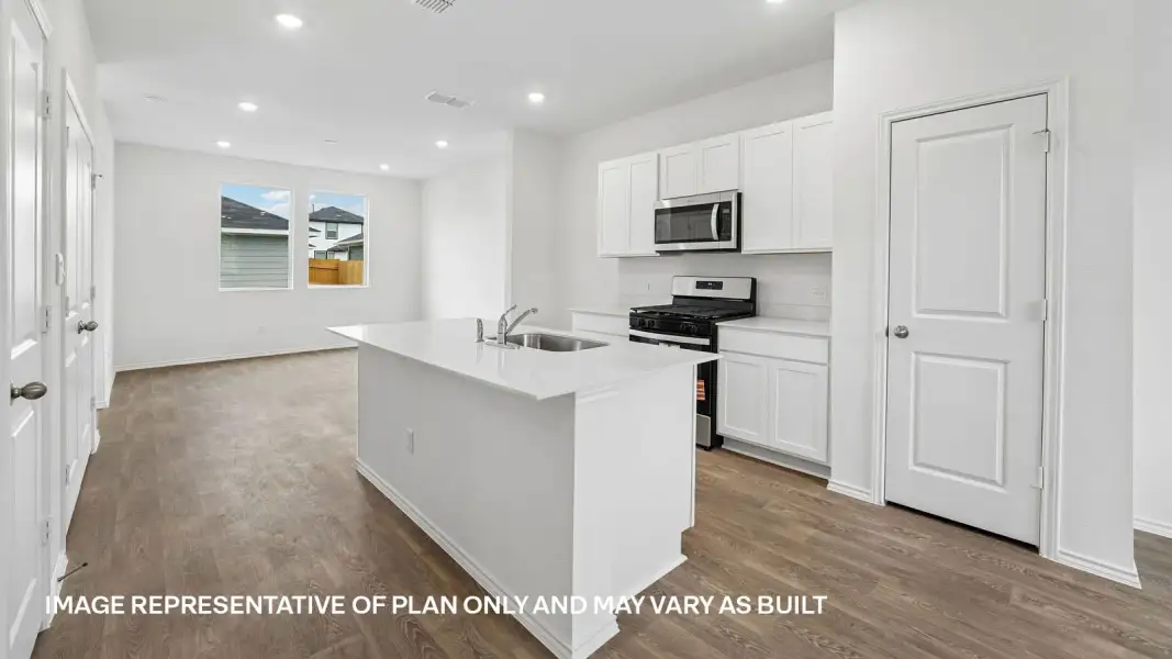 Furnished interior view inside a new home in Valverde, Bastrop (Image 6).