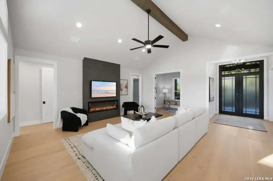 Furnished interior view inside a new home in , Fischer (Image 33).