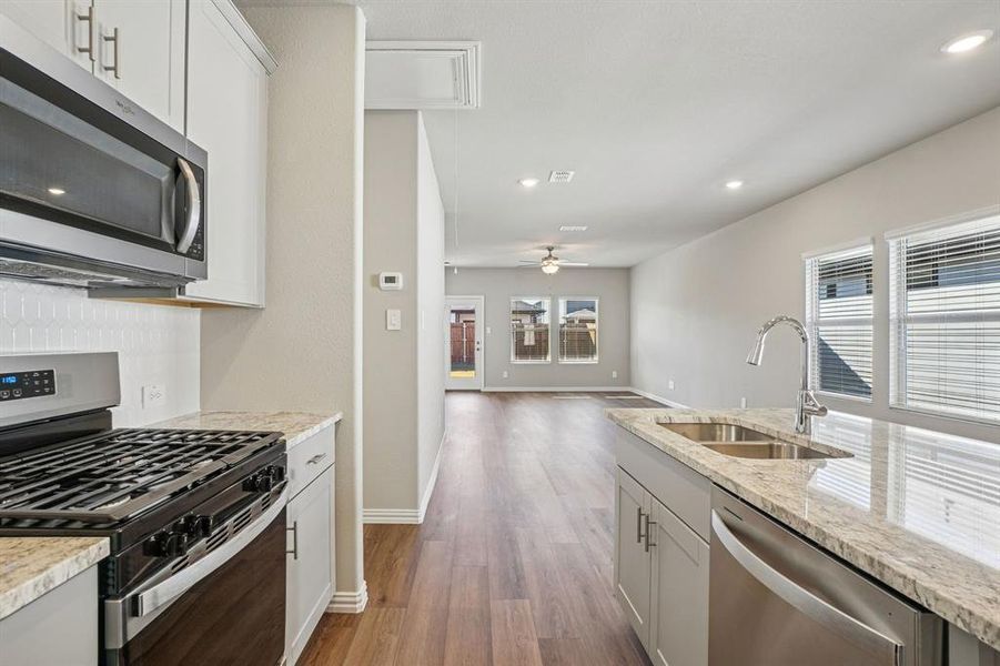 Furnished interior view inside a new home in Trails of Lavon - Spring Series, Lavon (Image 17).