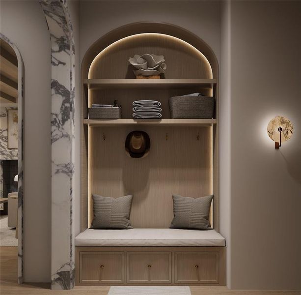 Furnished interior view inside a new home in , Highland Park (Image 28).