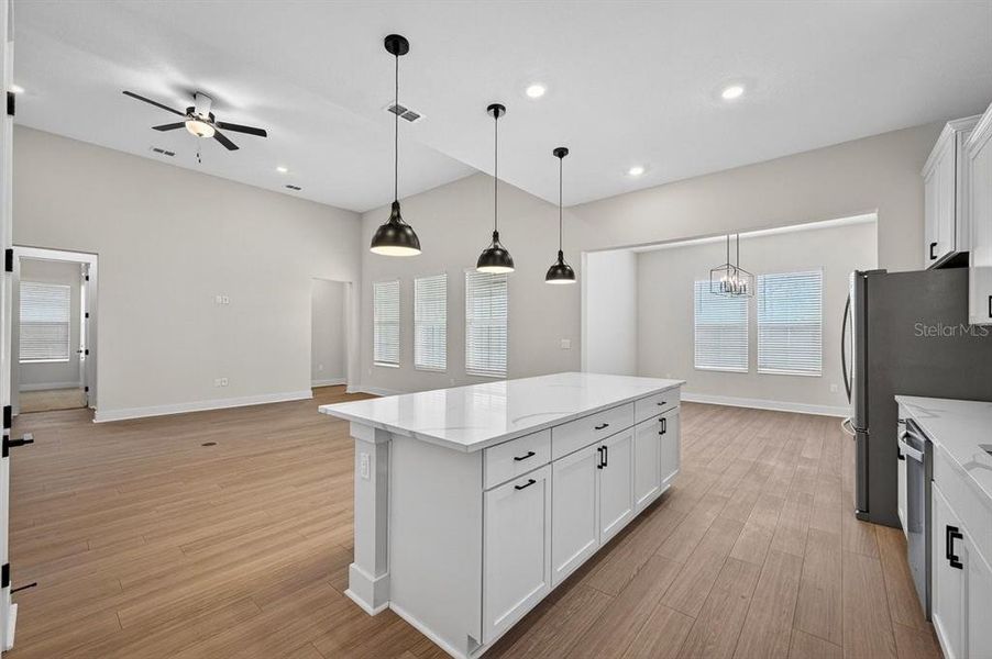 Furnished interior view inside a new home in Stables at Cary Forest, Bryceville (Image 8).