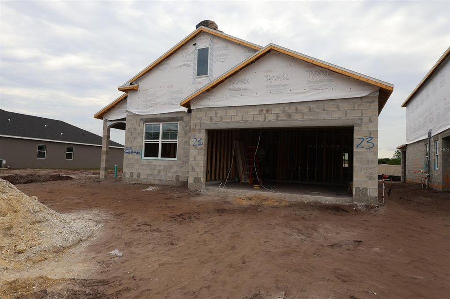 In-progress construction of a new home in Bay Lake Farms, St. Cloud, FL (Image 10).