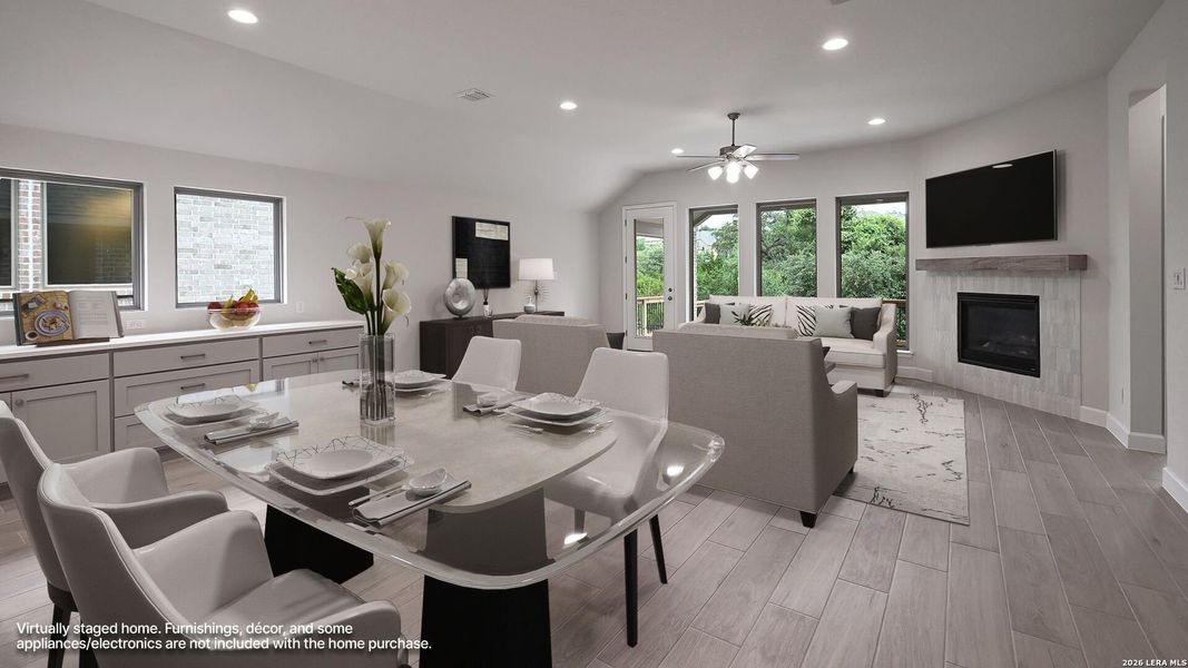 Furnished interior view inside a new home in Johnson Ranch, Bulverde (Image 14).