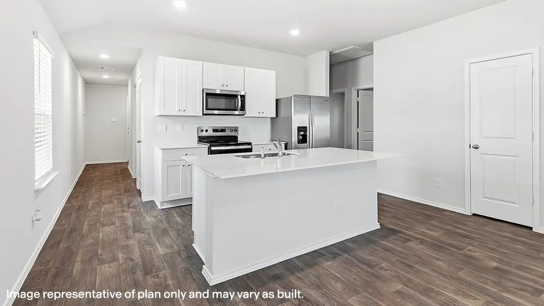 Furnished interior view inside a new home in Blue Ridge Ranch, San Antonio (Image 3).