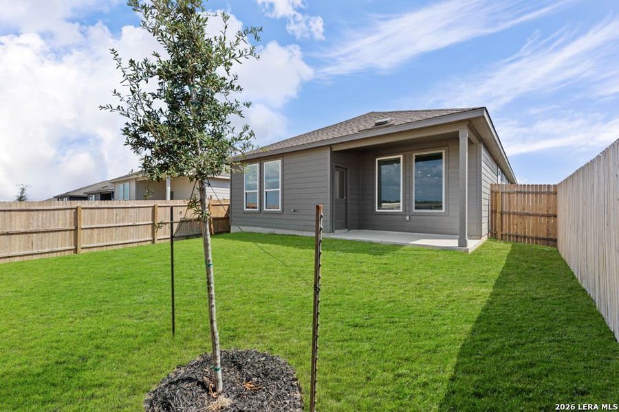 Exterior details and patio area of a home in Juniper Ranch, Spring Branch (Image 2).