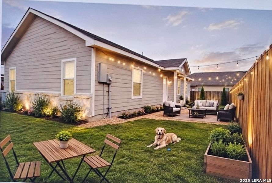 Exterior details and patio area of a home in , New Braunfels (Image 3).