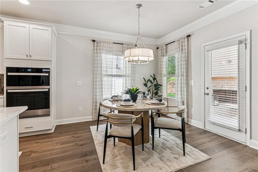 Furnished interior view inside a new home in , Flowery Branch (Image 14).