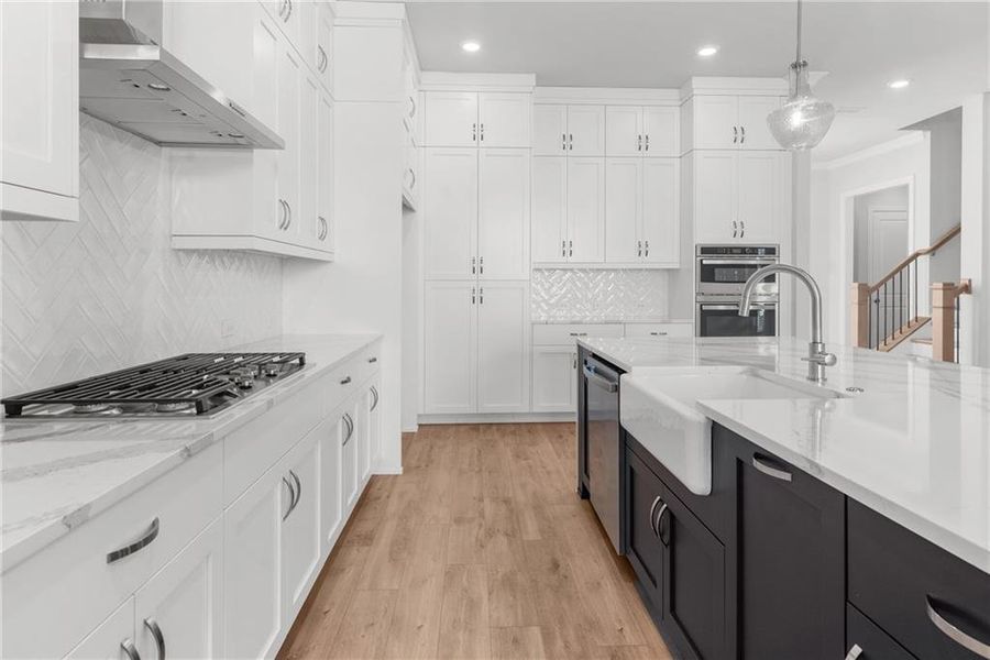 Furnished interior view inside a new home in Promenade at Sawnee Village, Cumming (Image 5).