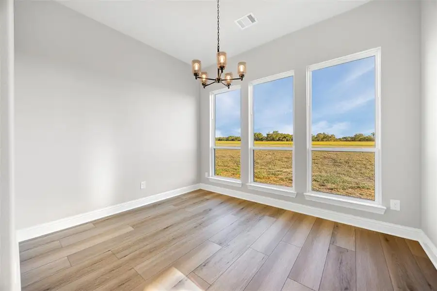 Spacious, unfurnished interior of a new home in Waterfall Ranch - 1 Acre Lots, Waxahachie (Image 16). Spacious, unfurnished interior of a new home in Waterfall Ranch - 1 Acre Lots, Waxahachie (Image 16).