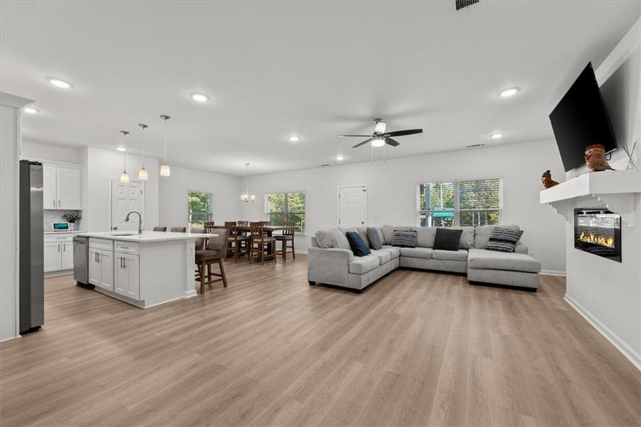 Furnished interior view inside a new home in , Hampton (Image 14).