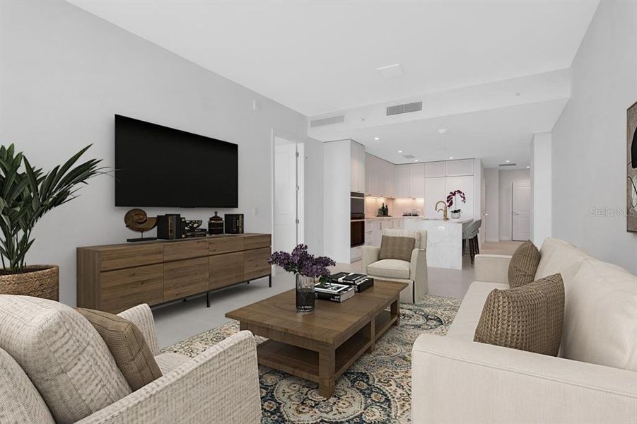 Furnished interior view inside a new home in , Tampa (Image 53).