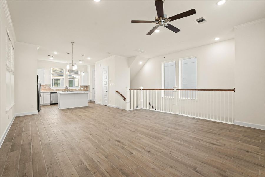 Bright and airy living area