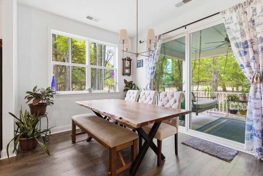 Furnished interior view inside a new home in , Santee (Image 55).