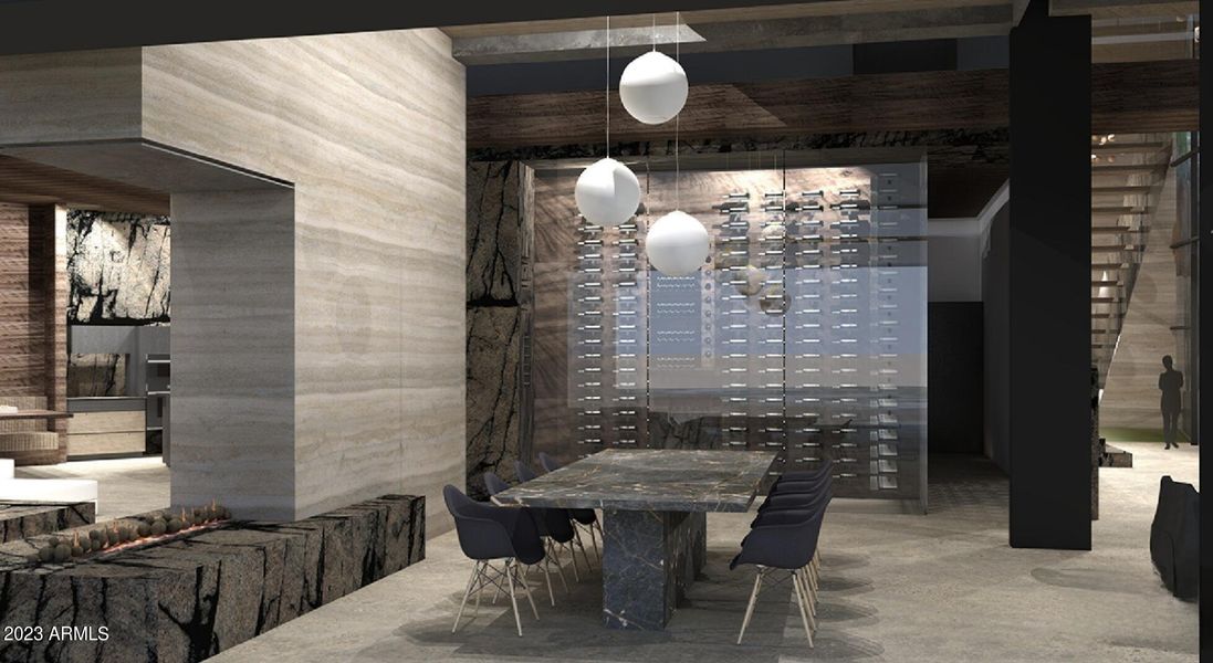 Rendering of Dining Room