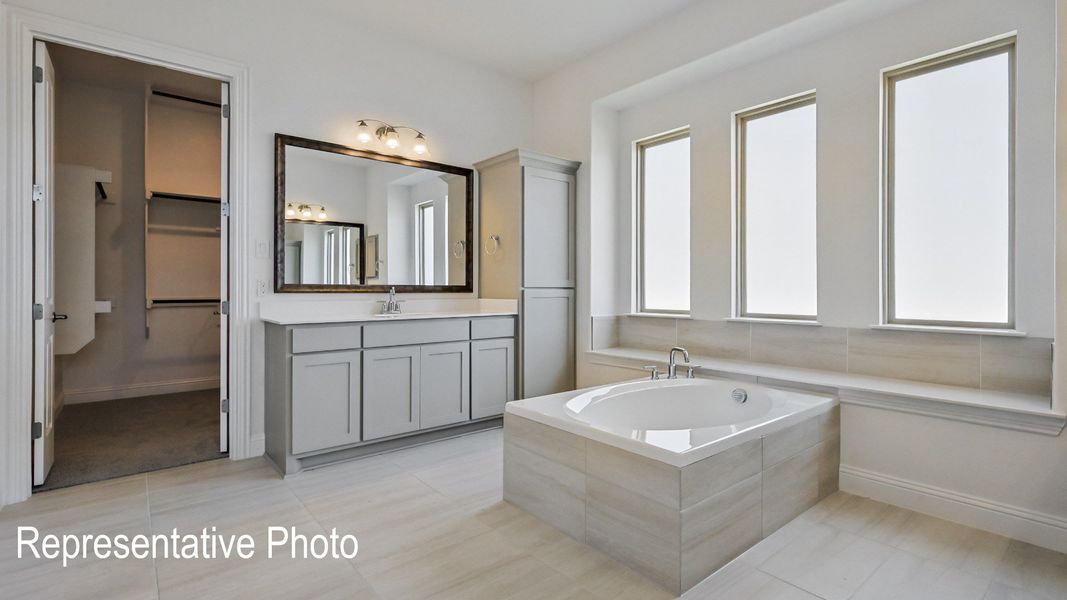 Furnished interior view inside a new home in Ridge Crossing, Waxahachie (Image 13).