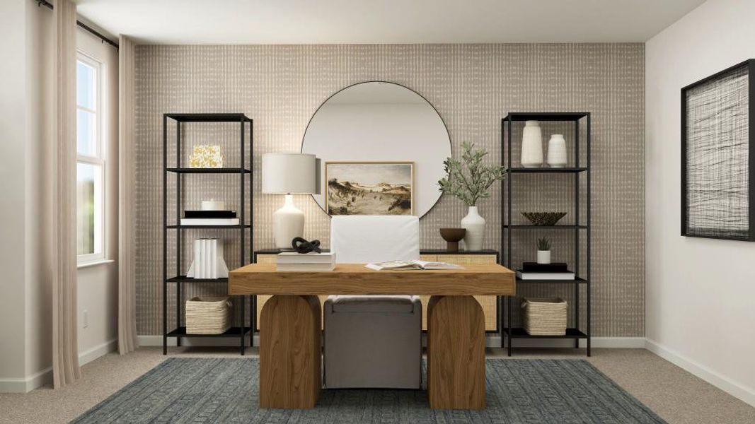 Furnished interior view inside a new home in Timber Ridge: Timber Ridge 42', Douglasville (Image 11).