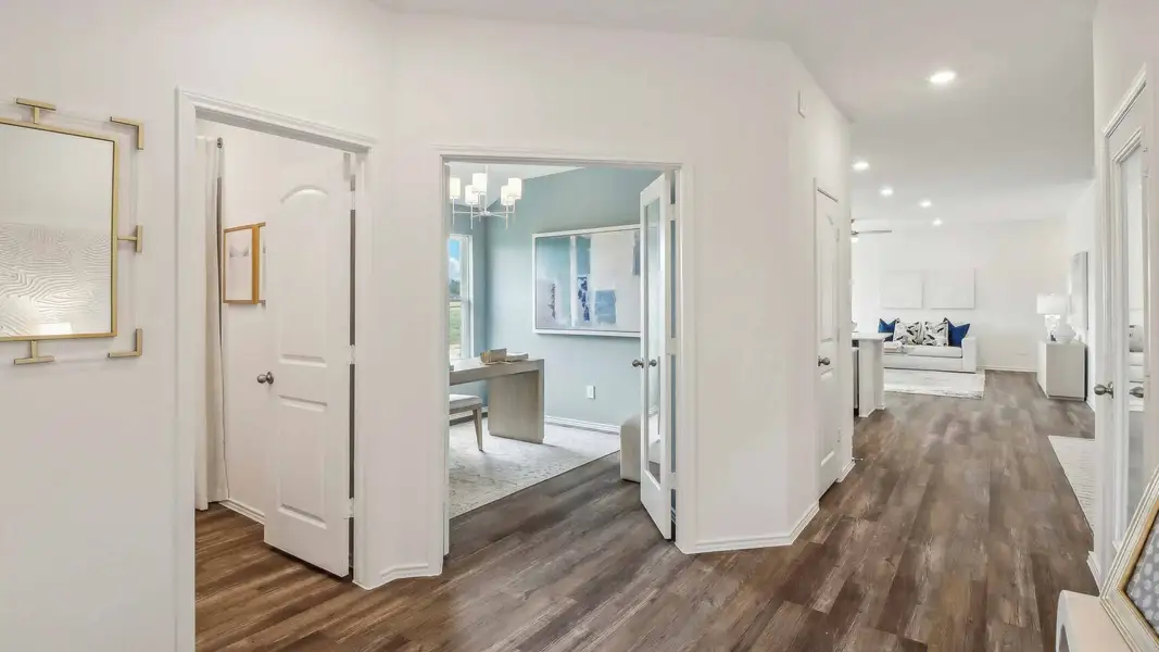 Furnished interior view inside a new home in Sunterra, Katy (Image 16).
