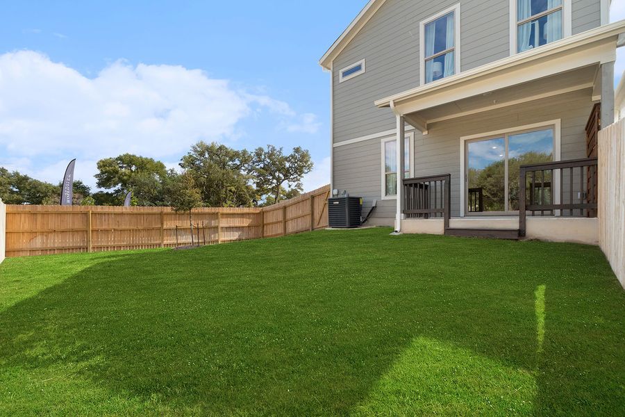 Representative exterior details of a home built from the The Lancaster by Rosehaven Homes in Friedrich Hill, San Antonio (Image 4).