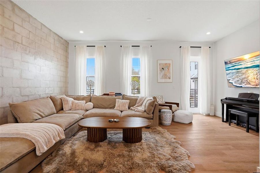 Furnished interior view inside a new home in , St. Petersburg (Image 16).