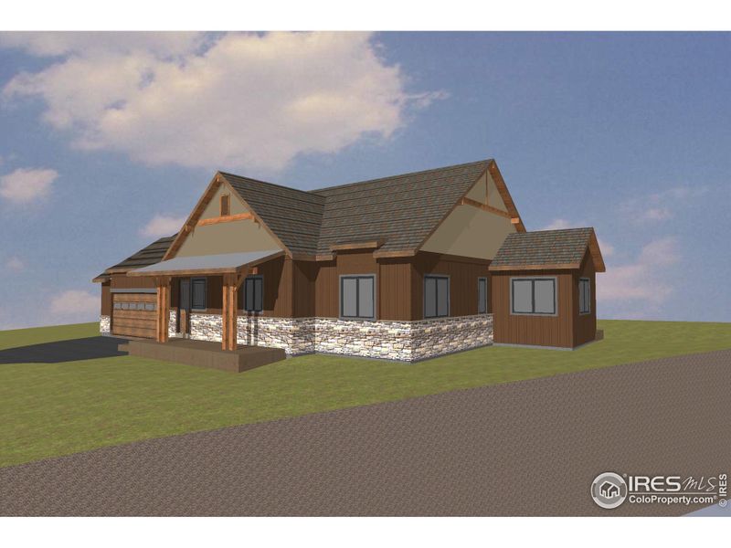 Front exterior rendering Front exterior rendering