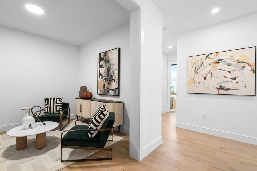 Furnished interior view inside a new home in The Dillon Buckhead, Atlanta (Image 11). Furnished interior view inside a new home in The Dillon Buckhead, Atlanta (Image 11).