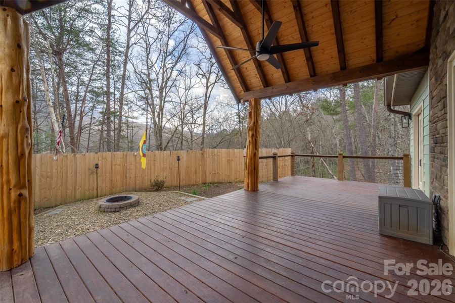 Exterior details and patio area of a home in , Bryson City (Image 27). Exterior details and patio area of a home in , Bryson City (Image 27).