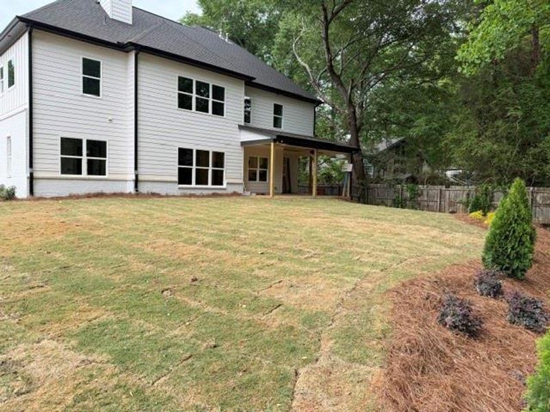 Exterior details and patio area of a home in , Marietta (Image 2). Exterior details and patio area of a home in , Marietta (Image 2).