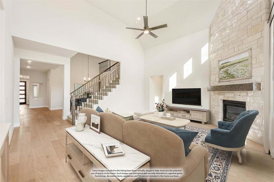 Furnished interior view inside a new home in Liberty, Melissa (Image 18).