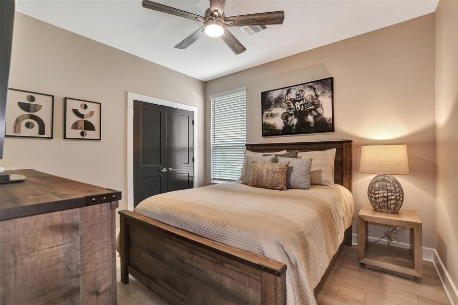 Furnished interior view inside a new home in Lone Star Landing, Montgomery (Image 40).