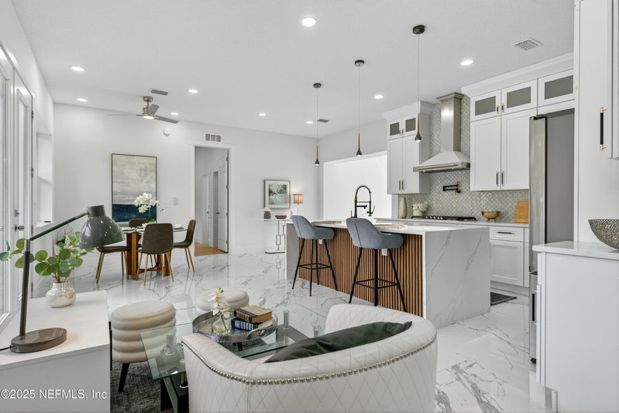 Furnished interior view inside a new home in , Jacksonville (Image 36).