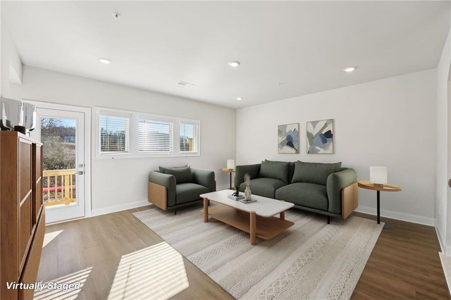 Furnished interior view inside a new home in , Cumming (Image 11).