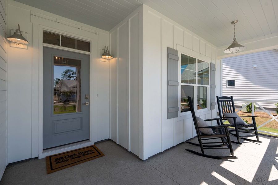 Representative exterior details of a home built from the Scout by Bill Clark Homes in Sidbury Landing, Wilmington (Image 4).