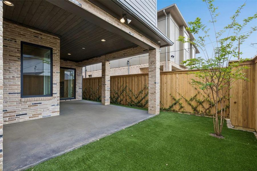 Exterior details and patio area of a home in , Dallas (Image 22). Exterior details and patio area of a home in , Dallas (Image 22).