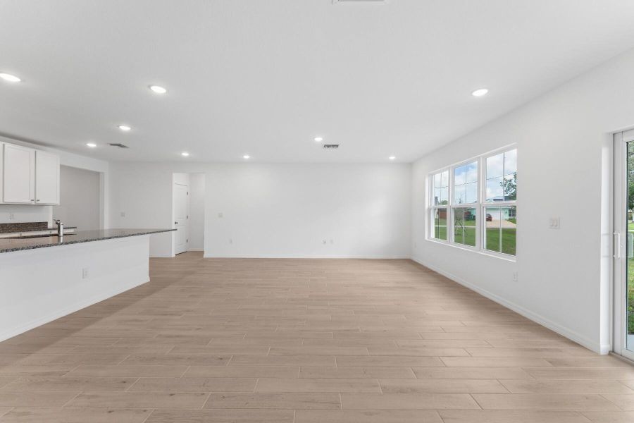 Kitchen, Great Room & Dining Area Kitchen, Great Room & Dining Area