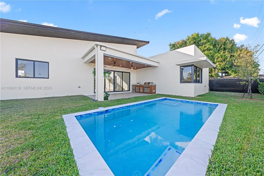 Exterior details and patio area of a home in , Miami (Image 32). Exterior details and patio area of a home in , Miami (Image 32).