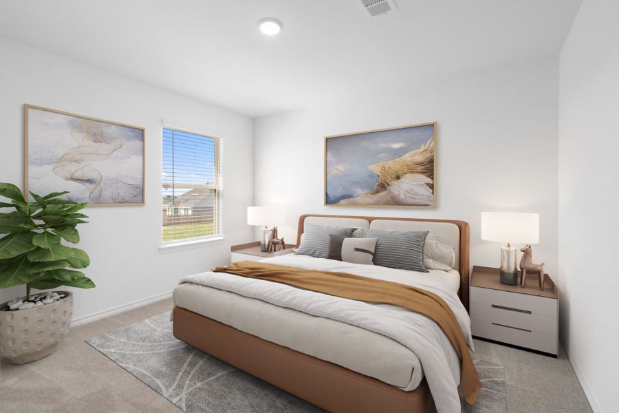 Virtually Staged Secondary Room