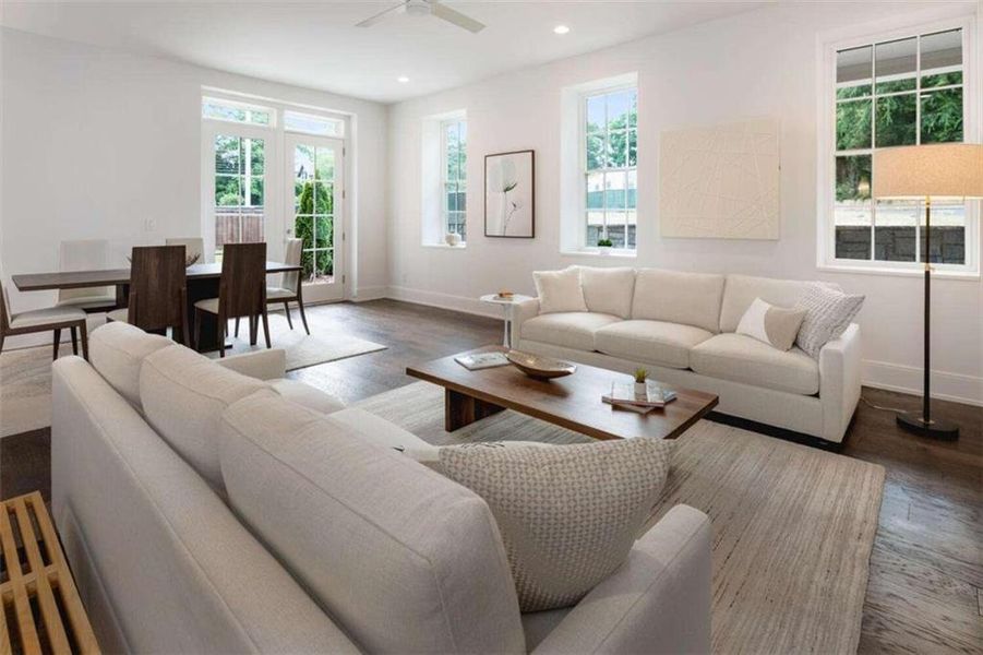 Furnished interior view inside a new home in , Atlanta (Image 7).