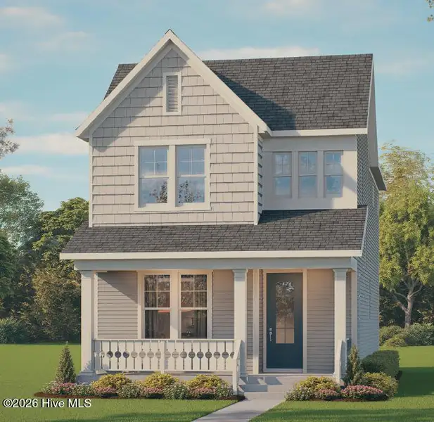 Front exterior of a new home in Downtown Wilmington Collective, Wilmington, NC, highlighting curb appeal (Image 2). Front exterior of a new home in Downtown Wilmington Collective, Wilmington, NC, highlighting curb appeal (Image 2).