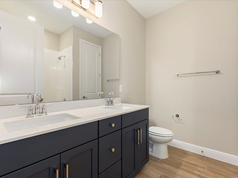 Secondary Bath in the Emillia floorplan at 360 Birkdale Dr