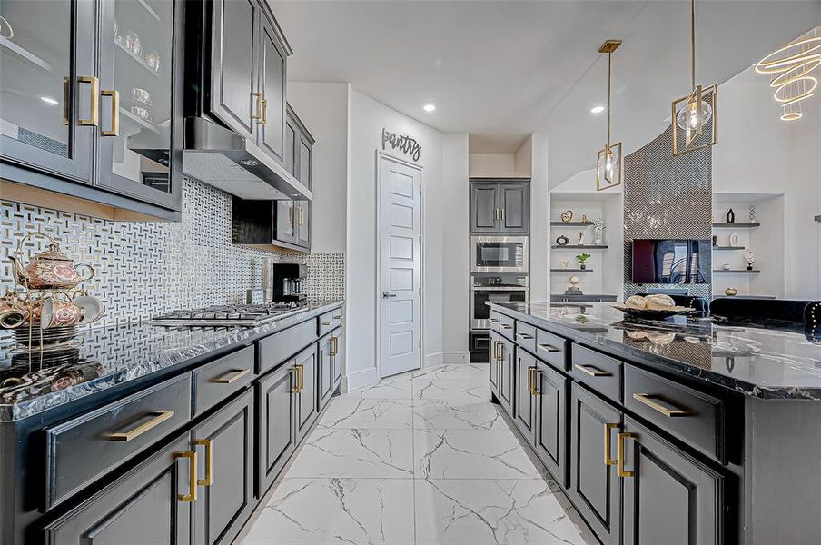 Savor a five-star dining experience in this chef’s dream kitchen—where chic design meets exceptional functionality.