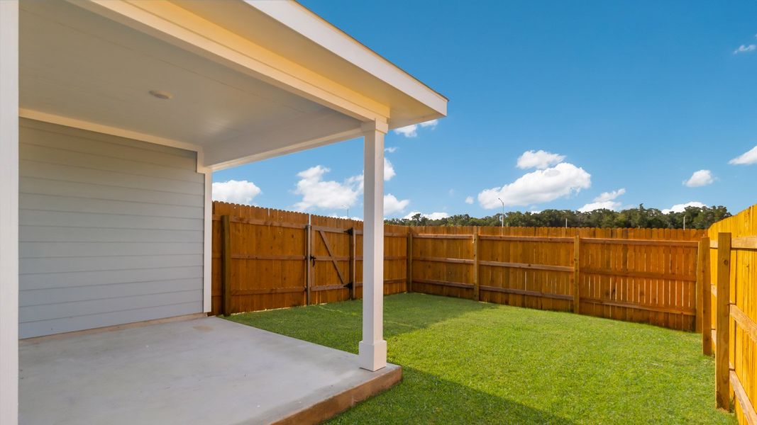 Representative exterior photo of a completed home built from the The Fenwick by D.R. Horton in Valverde, Bastrop, TX (Image 5). Representative exterior photo of a completed home built from the The Fenwick by D.R. Horton in Valverde, Bastrop, TX (Image 5).