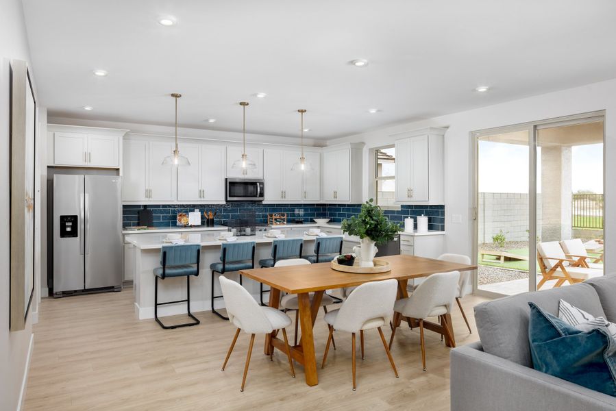 Furnished interior view inside a new home in Willows at Bella Vista Farms, San Tan Valley (Image 9).