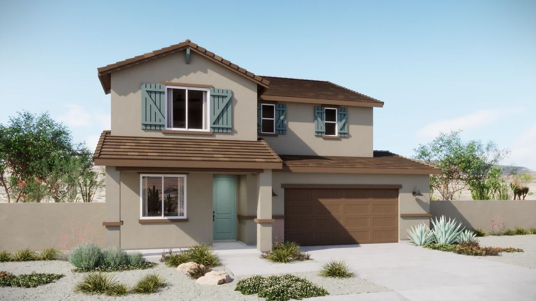 Elevation B | Skyline | Elara at Moonlight | New Homes in Maricopa, AZ by Landsea Homes