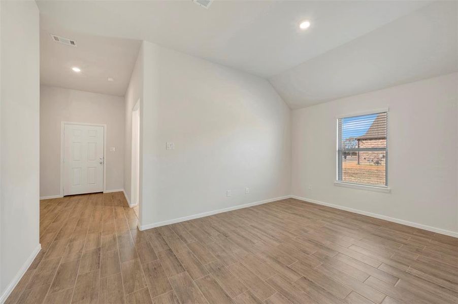 Spacious, unfurnished interior of a new home in The Preserve, Justin (Image 38).